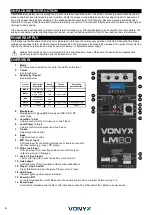 Предварительный просмотр 4 страницы Vonyx 178.610 Instruction Manual