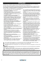 Предварительный просмотр 6 страницы Vonyx 178.610 Instruction Manual