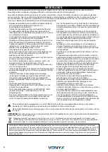 Предварительный просмотр 4 страницы Vonyx 178.736 Instruction Manual