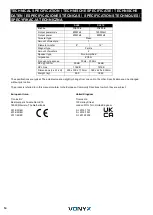 Предварительный просмотр 14 страницы Vonyx 178.736 Instruction Manual