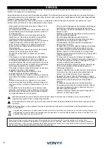 Предварительный просмотр 8 страницы Vonyx 178.954 Instruction Manual