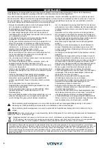 Предварительный просмотр 4 страницы Vonyx 178.956 Instruction Manual