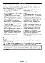 Предварительный просмотр 4 страницы Vonyx 188.221 Instruction Manual