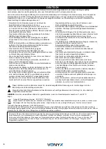 Предварительный просмотр 6 страницы Vonyx 188.221 Instruction Manual