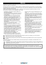 Предварительный просмотр 8 страницы Vonyx 188.221 Instruction Manual