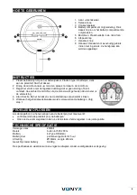 Предварительный просмотр 6 страницы Vonyx 952.004 Instruction Manual