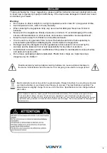 Preview for 2 page of Vonyx 952.009 Instruction Manual