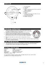 Preview for 3 page of Vonyx 952.009 Instruction Manual