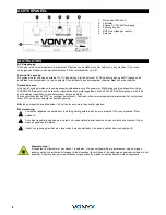 Предварительный просмотр 8 страницы Vonyx ST100 MK2 Instruction Manual