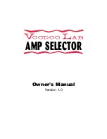 Voodoo Lab Amp Selector Owner'S Manual предпросмотр