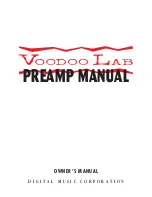 Preview for 1 page of Voodoo Lab Guitar Preamp Owner'S Manual