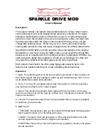 Предварительный просмотр 1 страницы Voodoo Lab SPARKLE DRIVE MOD User Manual