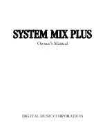 Voodoo Lab SYSTEM MIX PLUS Owner'S Manual предпросмотр