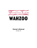 Voodoo Lab Wahzoo Owner'S Manual предпросмотр