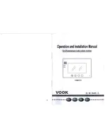 Vook VHD670 Operation And Installation Manual preview