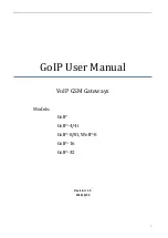 Preview for 1 page of voptech GoIP User Manual