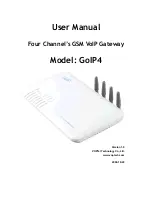 VOPtel GoIP4 User Manual preview