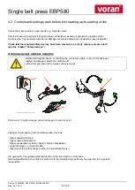 Preview for 20 page of voran EBP580 Translation Of Operating Manual