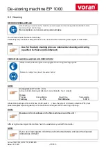 Preview for 30 page of voran EP 1000 Operating Manual