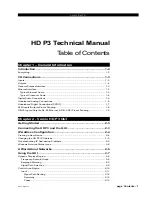 Preview for 4 page of Vorsis HD P3 Technical Manual