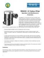 Preview for 2 page of Vortex RH9521-12 Installation Manual