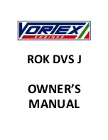 Vortex ROK DVS J Owner'S Manual preview