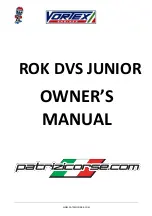 Preview for 1 page of Vortex ROK DVS JUNIOR Owner'S Manual