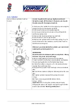 Preview for 15 page of Vortex ROK DVS JUNIOR Owner'S Manual