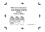 Предварительный просмотр 1 страницы Vortex VX-P820 series Operating Manual