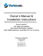 Vortex ZC100 Owner'S Manual & Installation Instructions preview