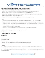 Preview for 2 page of Vortexgear POK3R User Manual