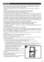 Предварительный просмотр 39 страницы Vortice 65001 Instruction Booklet