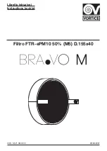 Vortice BRA.VO M Filtro FTR-ePM10 Instruction Booklet preview