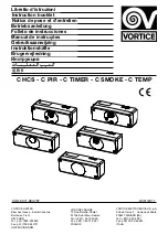 Preview for 1 page of Vortice C HCS Instruction Booklet