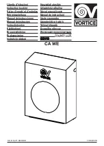 Vortice CA WE Instruction Booklet preview