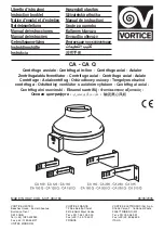 Vortice CA Instruction Booklet preview