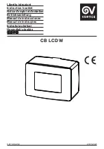 Preview for 1 page of Vortice CB LCD W Instruction Booklet