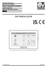 Vortice CB TOUCH LCD W Instruction Booklet предпросмотр