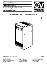 Vortice DEPURO 200 T E Instruction Booklet preview