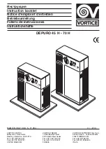 Vortice Depuro 45 H Instruction Booklet предпросмотр