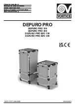 Vortice DEPURO PRO Instruction Booklet предпросмотр