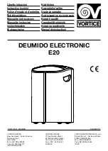 Vortice Deumido Electronic E20 Instruction Booklet preview