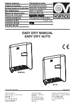 Preview for 1 page of Vortice EASY DRY MANUAL Instruction Booklet