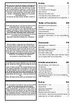 Preview for 2 page of Vortice FB 1200 Instruction Booklet