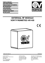 Vortice HR 400 Instruction Booklet preview