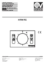 Preview for 1 page of Vortice HRW RC Instruction Booklet