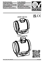 Предварительный просмотр 1 страницы Vortice LINEO 250 ES Instruction Booklet