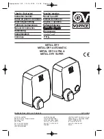Vortice METAL DRY AUTOMATIC Instruction Booklet preview