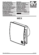 Vortice MEX 100/4" LL 1S T Instruction Booklet preview