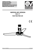 Vortice NORDIK AIR DESIGN 140-17 Instruction Booklet preview